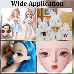 ぬいぐるみ人形用まつげストリップ 15種類 3個  bjdつけまつげアクセサリー製造用品  ブラック  6~10mm  5個/スタイル&nbsp;DOLL-CP0001-07B