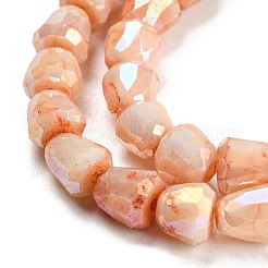 Electroplate Glass Beads Strand&nbsp;GLAA-G088-03-01D