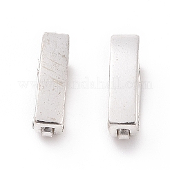 925スターリングシルバーツイスタークラスプ  エンハンサーショートナーベイル  長方形  銀  10x3x4.5mm  内径：5x3mm&nbsp;STER-D035-41S