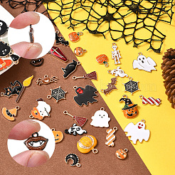 Halloween Theme Alloy Enamel Pendants&nbsp;FIND-SP0004-37