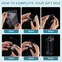 Transparent Plastic PVC Box Gift Packaging&nbsp;CON-WH0099-31A