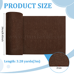 フェルト生地  DIYクラフト製作用品  ココナッツブラウン  240x2mm  3m / pc&nbsp;DIY-WH0622-182C
