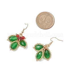 304 Stainless Steel Leaf Dangle Earrings&nbsp;EJEW-MZ00622