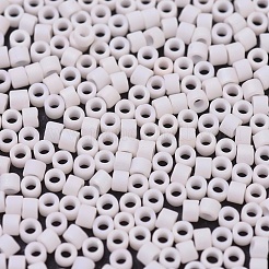 MIYUKIデリカビーズ  シリンダー  日本製シードビーズ  11/0  （db1520)マット不透明なビスクホワイトab  1.3x1.6mm  穴：0.8mm  約2000個/10g&nbsp;X-SEED-J020-DB1520