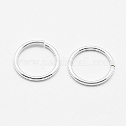 925スターリングシルバーオープンタイプ丸カン  丸く切ったのこぎり  銀  10x1mm  18ゲージ  内径：8mm&nbsp;STER-L063-02S