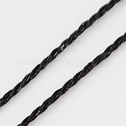 メタリック糸  刺しゅう糸  3プライ  ブラック  0.4mm  約1093.61ヤード（1000m）/ロール&nbsp;MCOR-G001-0.4mm-14