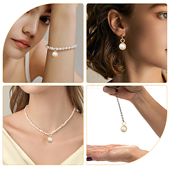 40Pcs 2 Style Shell Pearl Pendants&nbsp;PALLOY-CA00027