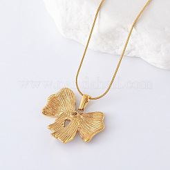 3Pcs Stainless Steel Dark Red Enamel Bowknot Pendant Necklaces for Women&nbsp;SV3353-2