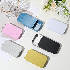 6Pcs Slide Top Tinplate Trinket Storage Boxes&nbsp;CON-SP0001-23B
