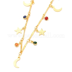 Brass Enamel Pendant Necklaces&nbsp;NJEW-JN03120