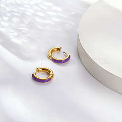 Real 18K Gold Plated 304 Stainless Steel Hoop Earrings&nbsp;UA1409-2