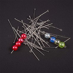 304ステンレススチールアイピン/ヘッドピン/ボールヘッドピン  ステンレス鋼色  7.4x7.2x1.7cm&nbsp;STAS-PH0004-13P