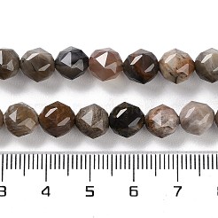 天然石ペトリファイドウッドビーズ連売り  多面カット  ダブルハート＆スターカットビーズ  7~8.5x7.5~8mm  穴：0.8~1mm  約48~50個/連  15.16~15.55インチ（38.5~39.5cm）&nbsp;G-NH0021-A12-01