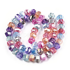 Transparent Electroplate Glass Beads Strands&nbsp;X-EGLA-N006-078I