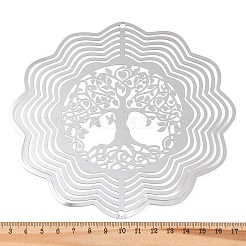 201 Stainless Steel 3D Rotating Hanging Wind Spinner&nbsp;STAS-B122-01P-08