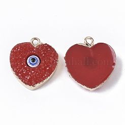 Druzy Resin Pendants&nbsp;X-RESI-S383-012