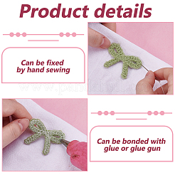 42Pcs 7 Colors Polyester Cloth Patches&nbsp;PATC-FG0003-15
