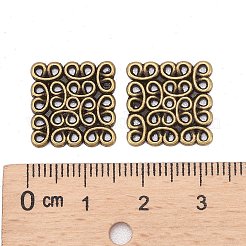 Tibetan Style Filigree Links&nbsp;TIBEP-EA166YKG-AB-LF