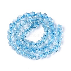 Crackle Transparent Glass Beads Strands&nbsp;GLAA-N068-02A-03