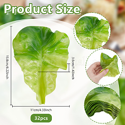 PVC Lettuce Leaf Display Decorations&nbsp;DJEW-WH0042-134