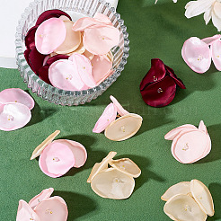 20Pcs 5 Style Silk Artificial Rose Flower Pendants&nbsp;PALLOY-TA00198