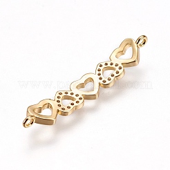 Brass Micro Pave Cubic Zirconia Links&nbsp;ZIRC-F099-06G