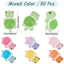 30Pcs Luminous Opaque Resin Decoden Cabochons&nbsp;RESI-SC0005-89
