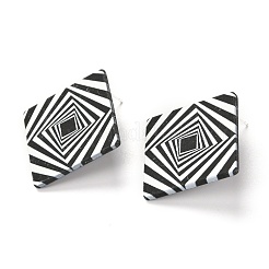 Resin Stud Earrings&nbsp;EJEW-I257-01E