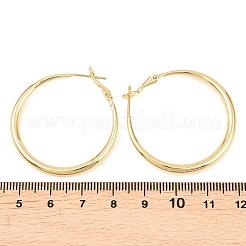 Brass Hoop Earrings for Women&nbsp;EJEW-A156-17C-G
