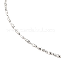 Non-Tarnish 304 Stainless Steel Serpentine Chain Necklace for Women&nbsp;NJEW-G104-07P