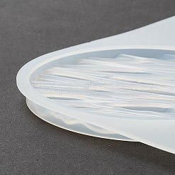 ウォーターリップルカップマットシリコンモールド付きフラットラウンド  レジン型  UVレジン＆エポキシレジンのクラフト作り用  ホワイト  213x214x8.5mm  内径：97~100mm&nbsp;DIY-L065-03