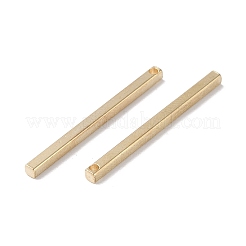 真鍮チャーム  長方形  ライトゴールド  30x2x2mm  穴：1.2mm&nbsp;FIND-E042-07KCG-02