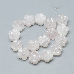 Carved Natural Rose Quartz Beads Strands&nbsp;G-T122-08B
