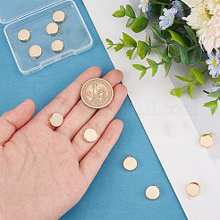24Pcs Brass Pendant Cabochon Settings&nbsp;KK-BBC0028-70A