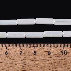 Electroplate Imitation Jade Glass Beads Strands&nbsp;EGLA-Q132-02A-A06