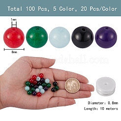 100Pcs 5 Colors DIY Bracelet Making Kits&nbsp;DIY-SZ0002-71