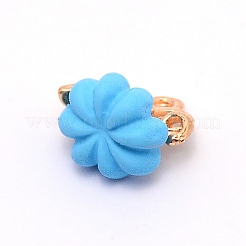 Spray Painted Zinc Alloy Charms&nbsp;PALLOY-TAC0022-08C