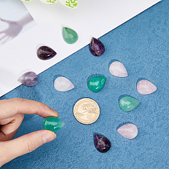 12Pcs 3 Styles Natural Mixed Stone Cabochons&nbsp;G-DC0001-15