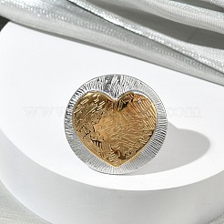 304 Stainless Steel Cuff Open Rings&nbsp;RJEW-F202-02B-GP