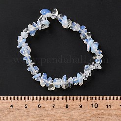 Unisex Chip Opalite Beaded Stretch Bracelets&nbsp;BJEW-S143-10