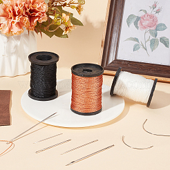 3 Rolls 3 Colors Braided Nylon Thread&nbsp;NWIR-CY0001-03