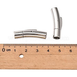 変色しにくい304ステンレススチール製バヨネット留め具  コラム  ステンレス鋼色  28~28.7x7x8mm  穴：5mm&nbsp;STAS-I013-5mm