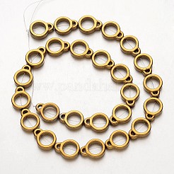 Electroplate Non-magnetic Synthetic Hematite Bead Strands&nbsp;G-F300-50-03
