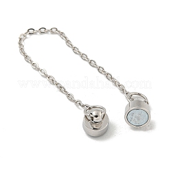Brass Magnetic Clasps with Chains&nbsp;KK-A214-05P