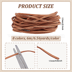 48M 8 Colors Flat Suede Cord&nbsp;WCOR-PH0001-04
