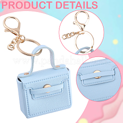 1Pc PU Leather Bag Keychains&nbsp;KEYC-CL0001-40B