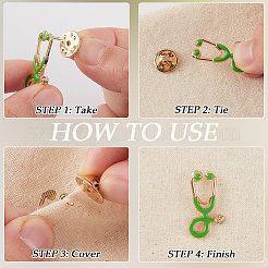 8Pcs 8 Colors Creative Zinc Alloy Brooches&nbsp;JEWB-CP0001-33