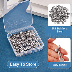 360Pcs 3 Styles 316 Stainless Steel Spacer Beads&nbsp;STAS-TA0005-35