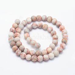 Natural Red Netstone Beads Strands&nbsp;G-F518-17-6mm