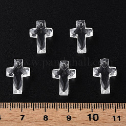 透明なアクリルパーツ  多面カット  クロス  ミックスカラー  16x10x4.5mm  穴：1.5mm  約1455個/500g&nbsp;MACR-S373-130-B